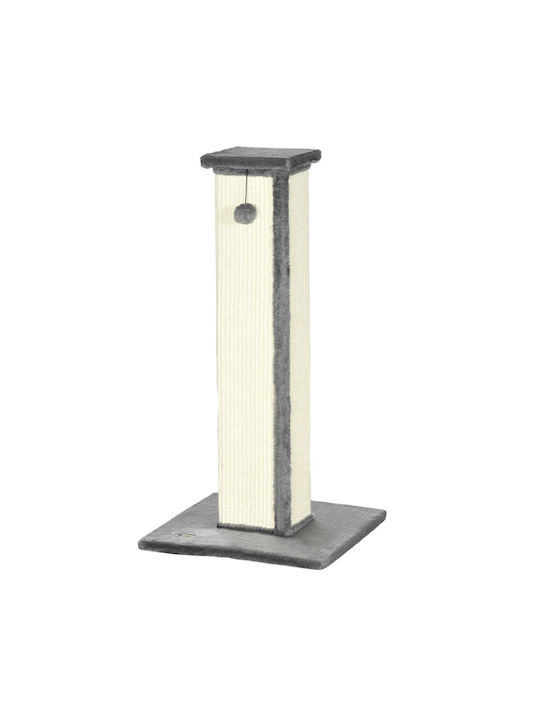 Pawhut Cats Scratching Post Poles Gray 41x41x81cm