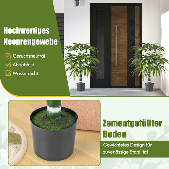 Costway Artificial Bamboo Plant Pot Realistic Appearance Durability Hz10280gn-2
