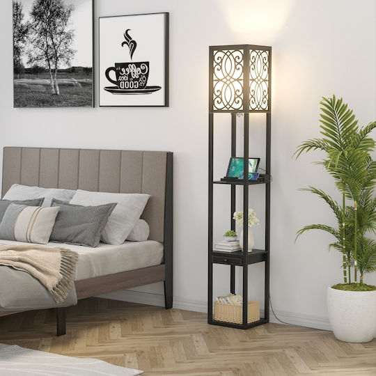 Costway LED Floor Lamp H160.5xW26cm. with Warm White Light White