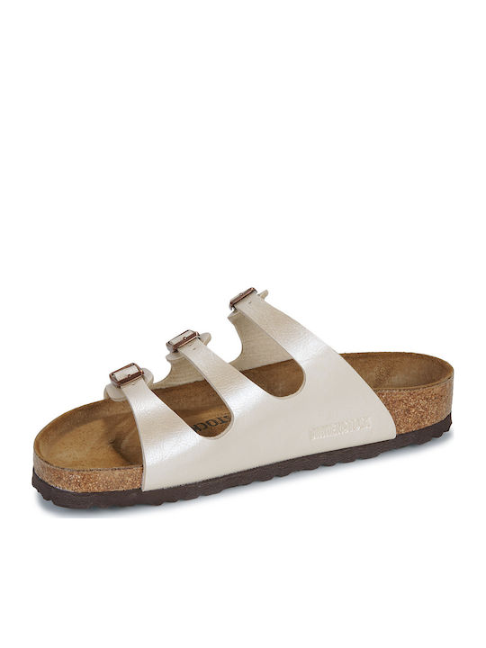 Florida Bf Graceful Flache Sandalen für Damen Beiges Regelmäßige Passform