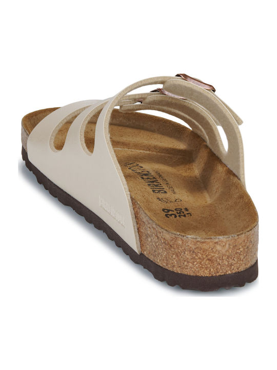 Florida Bf Graceful Flache Sandalen für Damen Beiges Regelmäßige Passform