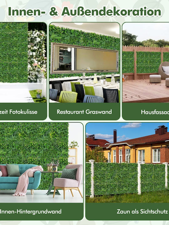 Costway Artificial Foliage Panel 50x50cm