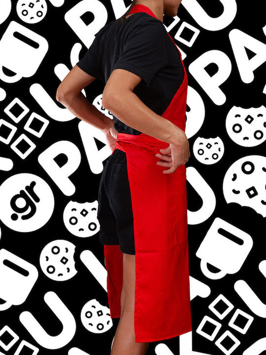 Snoopy Take My Heart Long Chef Full Apron with Pockets Red Adult