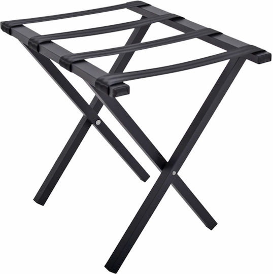 Suport pliabil pentru bagaje din metal Felhome, negru, 55x44x51cm