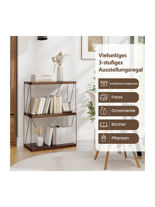 Brown Bookcase 60x29.5x82cm