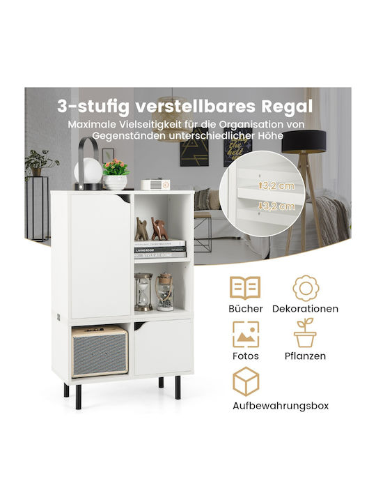 White Bookcase 60x30x96.5cm