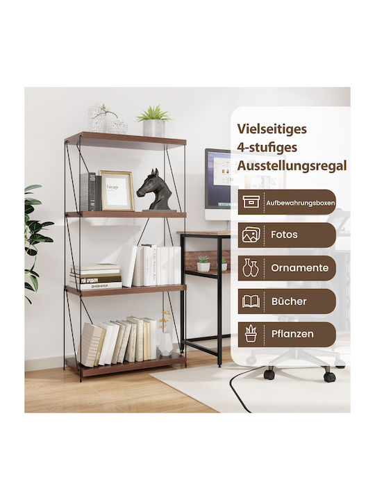 Brown Bookcase 61x29.5x105cm