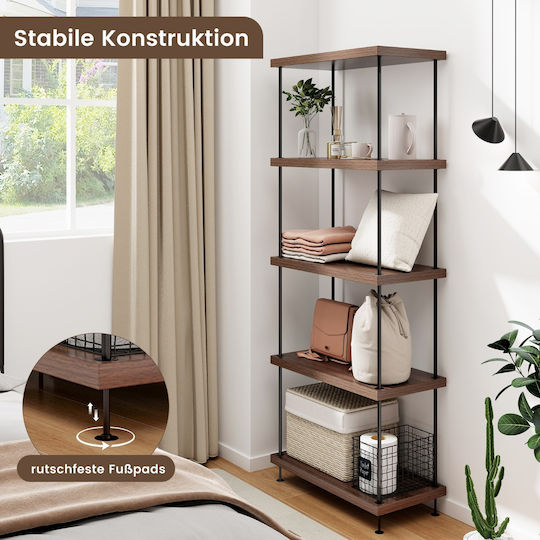 Industrial Bookcase 60x29.5x147cm