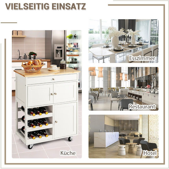 Floor Cabinet White 67x37x87cm