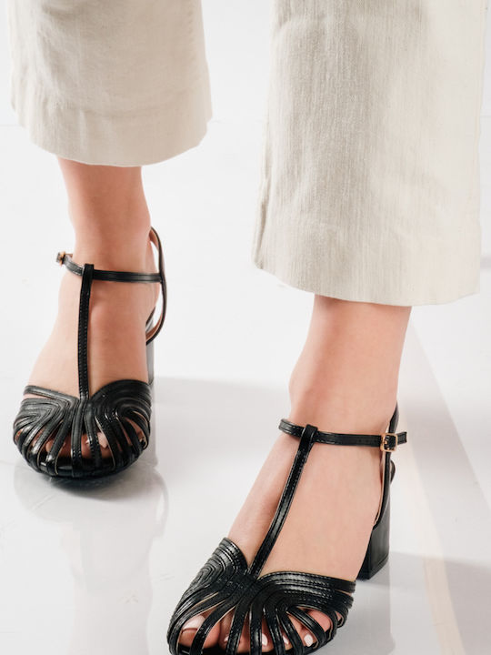 Black Heels with Strap