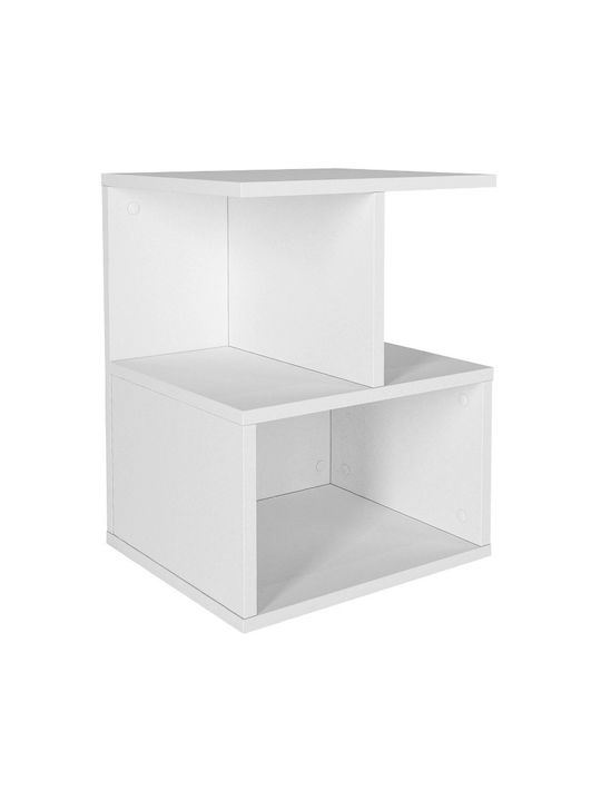 Κομοδίνο Entiero Ξύλινο Λευκό 39.8x35x54.6cm GP042-0270,2