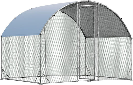 Costway Metallic Poultry Coop L2.8 x W1.9 x H1.9m