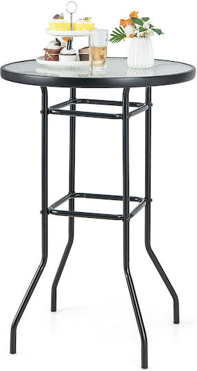 Tisch Bar für kleine Außenbereiche Stabil Rosa 68x68x97cm