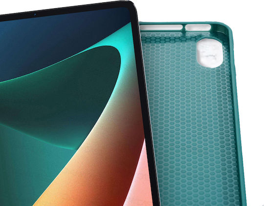 Husă Ultra Slim Pentru Lenovo Tab K11 Plus 11.45" Silicon TPU Smart Cover Verde Marin