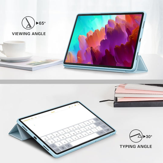 Husa Ultra Slim Pentru Lenovo Idea Tab Pro Tab P12 12.7" Silicon Tpu Smart Cover Ice Blue