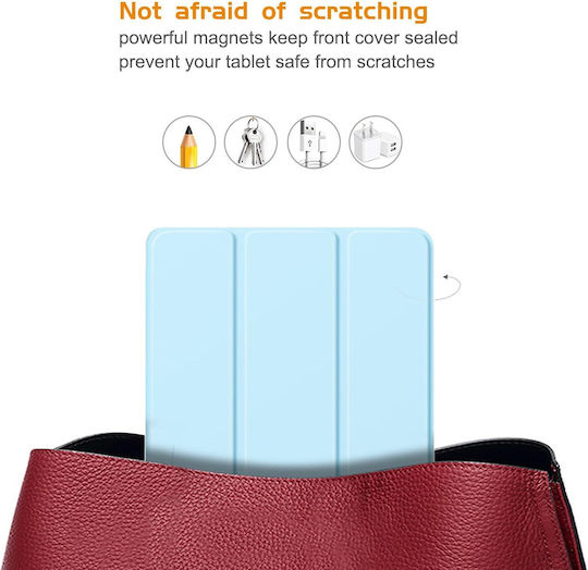 Husa Ultra Slim Pentru Lenovo Idea Tab Pro Tab P12 12.7" Silicon Tpu Smart Cover Ice Blue