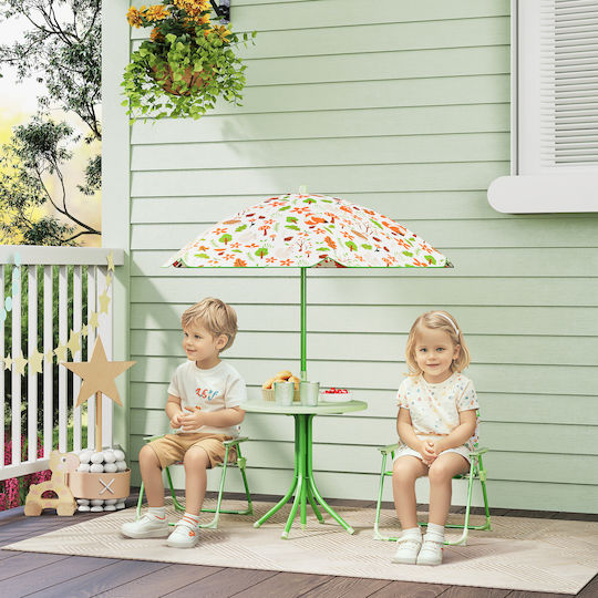 Kids Table and Chairs Set Green Aiyaplay