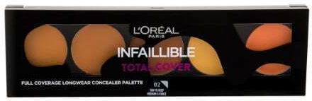 L'Oreal Paris Infallible Total Cover Corector Paletă 02 Tan To Deep 10gr