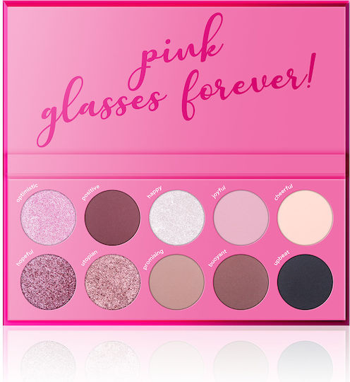 Claresa Think Pink Paletă Cu Fard De Pleoape Matifiant În Formă Presată 12gr