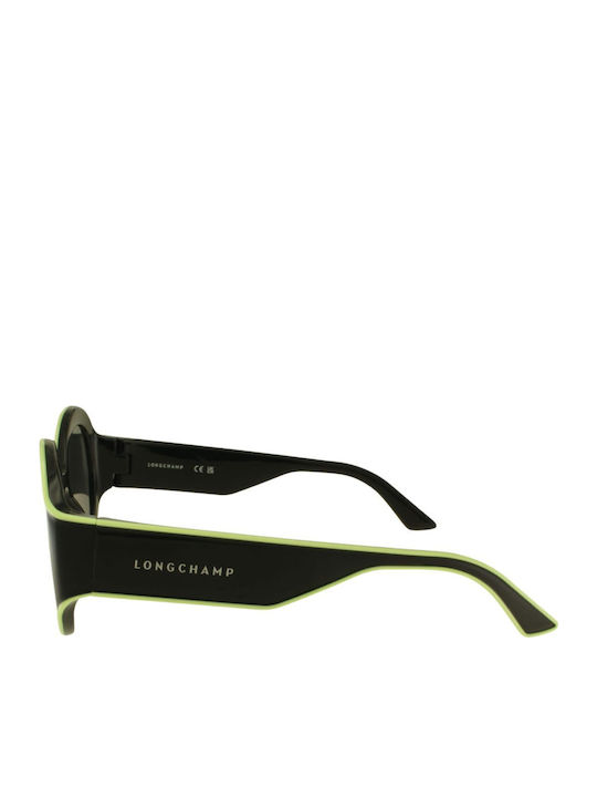 Longchamp Women's Sunglasses with Black Plastic Frame and Black Lens LO758S 001
