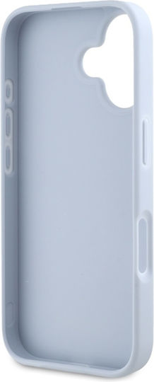 Guess Grained Big 4g Logo Small Classic Logo Case Iphone 16 Blue