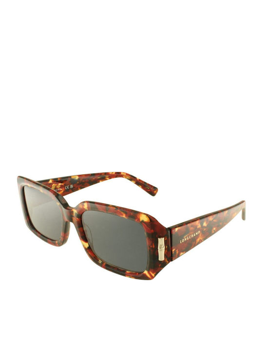 Longchamp Ochelari de soare Maro cu Cadru & Negru Lentilă