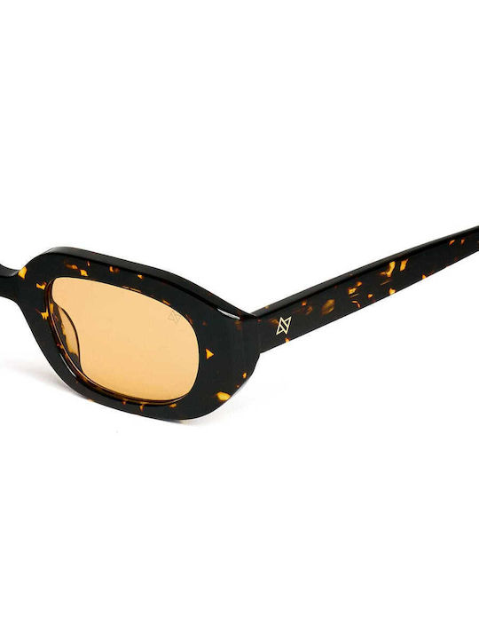 AV Sunglasses Unisex Γυαλιά Ηλίου με Καφέ Κοκκάλινο Σκελετό και Καφέ Φακό 117-Paris Brown/Orange