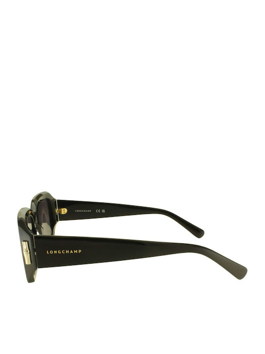 Longchamp Women's Sunglasses with Black Plastic Frame and Black Lens LO765S 001