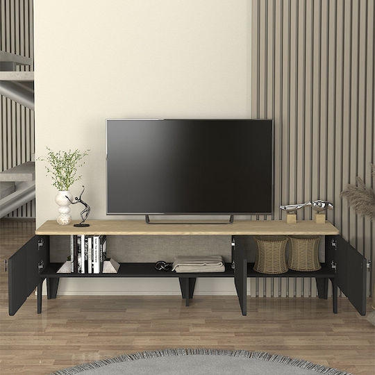 Pedro Floor-standing Anthracite - Rota Oak 180x35x50.7 cm Pedro Floor-standing Anthracite - Rota Oak 180x35x50.7 cm
