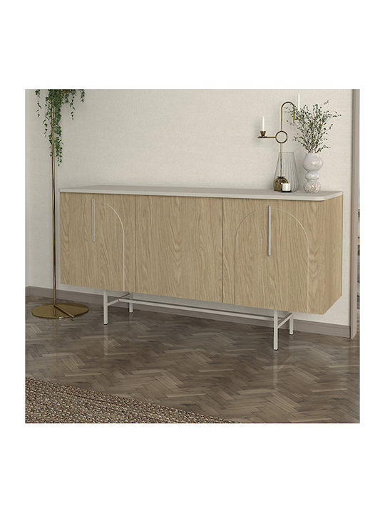 Μπουφές Rebel από Ξύλο & Μέταλλο Rota Oak - Sandstone 150x45x76.5cm