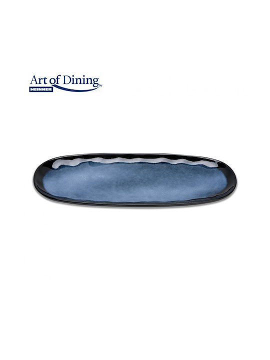 Heinner Serenity Plate Shallow Oval Ceramic Blue 15x15cm
