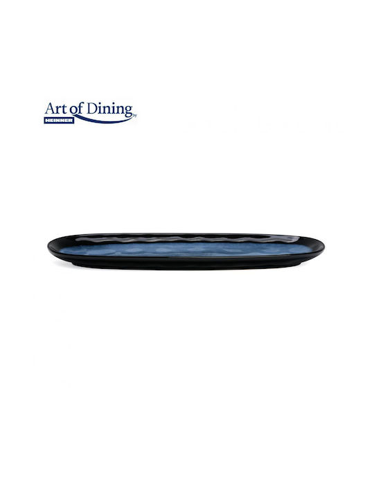 Heinner Serenity Plate Shallow Oval Ceramic Blue 15x15cm