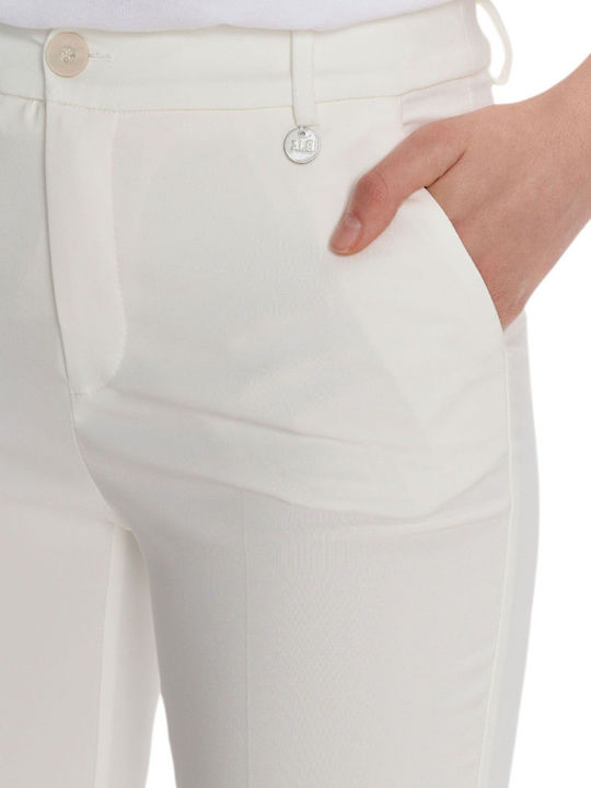 Women's Fabric Trousers White
