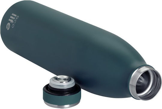 Ecolife Bottle Thermos Stainless Steel / Aluminum BPA Free 1lt Blue