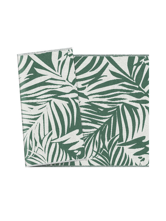 Outsunny Rug Outdoor Rectangular Green and White