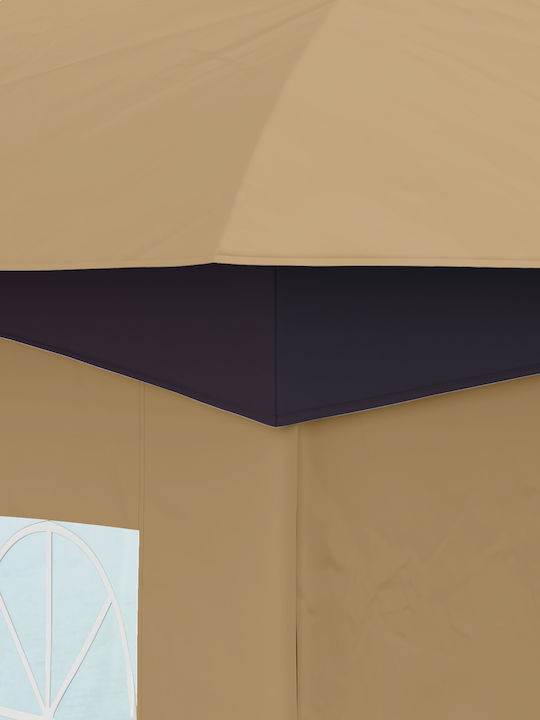 Outsunny Κιόσκι Κήπου Μπεζ 3.4x3.4m