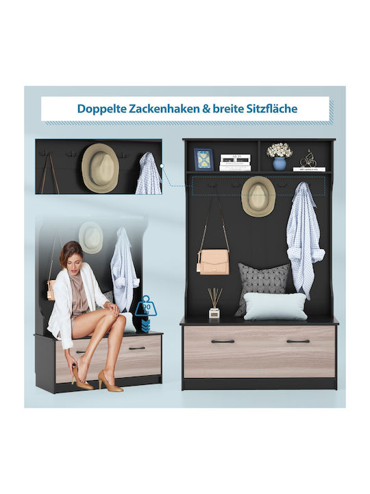 Mobilier de Intrare cu Cuier / Dulap pentru Pantofi / Dulap & Bancă 100x40x160cm