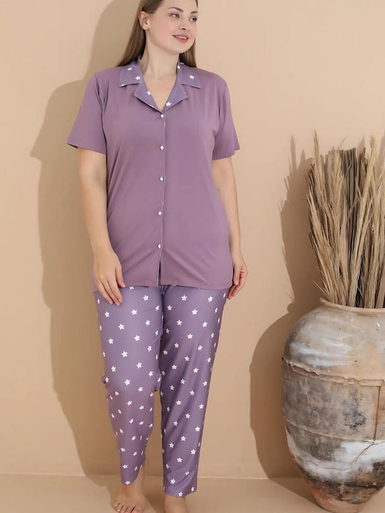 Boyraz Set Pijamale pentru Femei Lilac