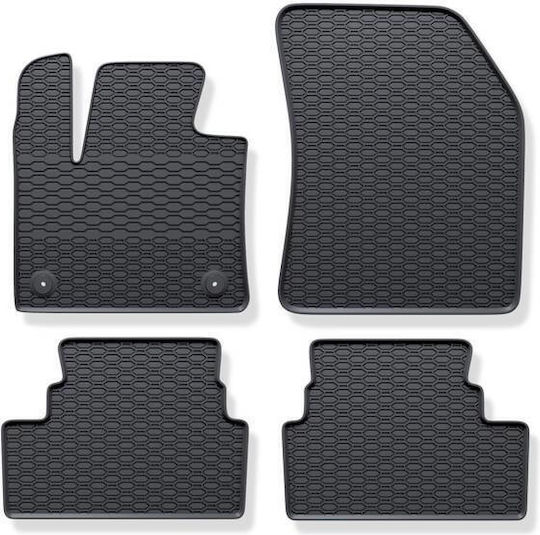 Rubber Mats Geyer & Hosaja Citroen C5 Aircross 2017+ Peugeot 3008 2016-2024 Opel Grandland X 2017-2024 4 Pieces Black 920/4c