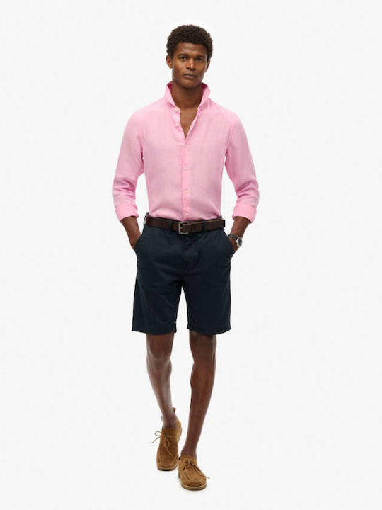 D2 Stud Vacation Long-sleeved Linen Shirt Multicolour