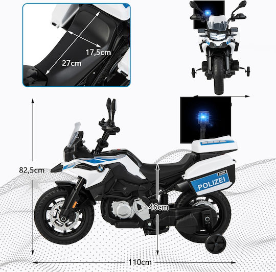 Παιδική Μηχανή Licensed Ηλεκτροκίνητη 12 Volt Λευκή για 3+ ετών