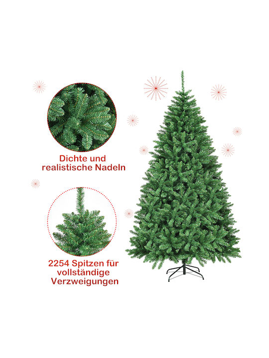Brad de Crăciun 225cm cu 2254 Ramuri