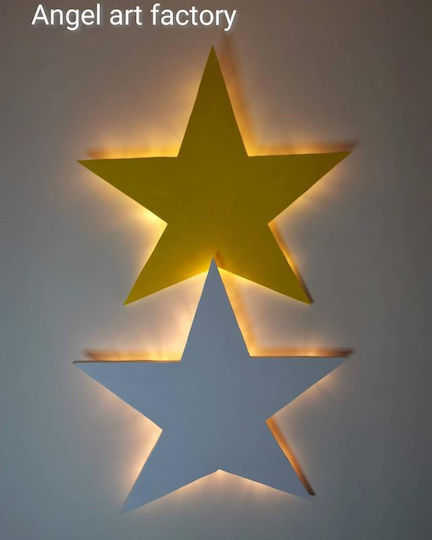 Set of Wooden Wall Lights Stars