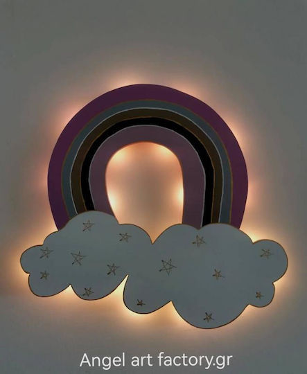 Children's Wooden Wall Light "Rainbow"