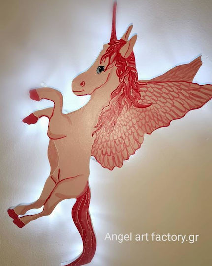 Holz-Wandlampe für Kinder "Einhorn"