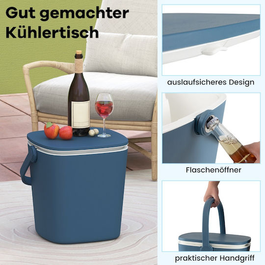 Costway Tragbares Kühlschrank 15lt Türkis