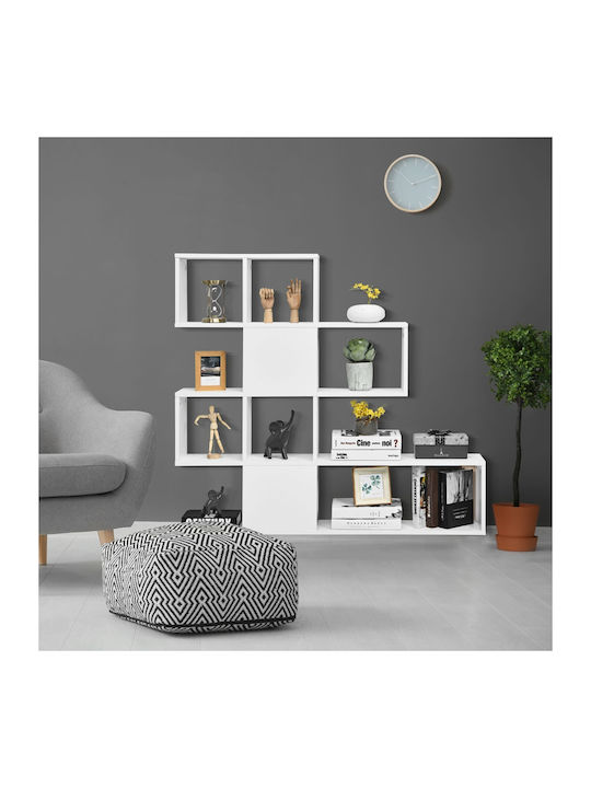 White Bookcase 120x19.5x109cm