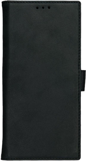 Rosso Deluxe Brieftasche Leder / Silikon Schwarz (OnePlus 13)
