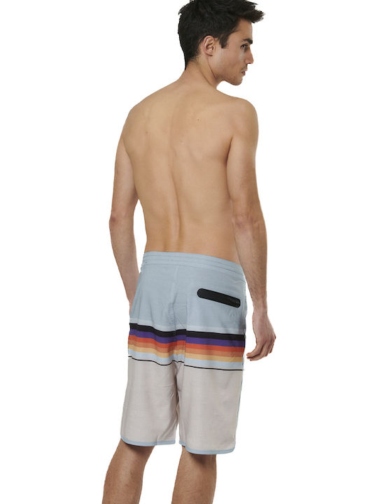 Herren Badebekleidung Bermuda Rainbow Stripes Gestreift