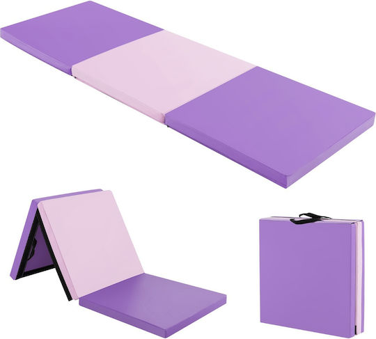 Costway Στρώμα Γυμναστικής Pilates Μωβ (180x60x5cm)